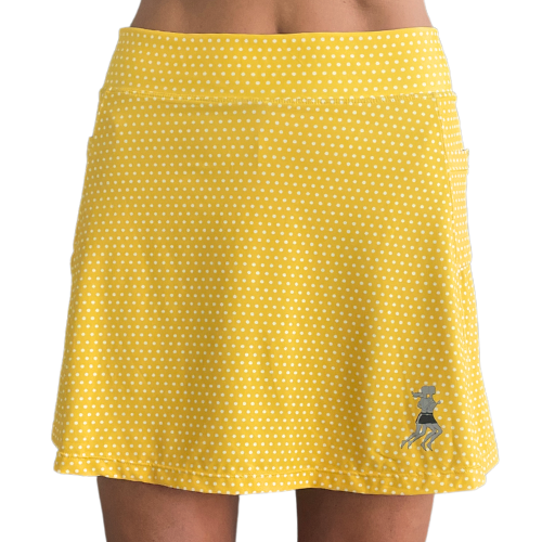 Yellow Dot Athletic Skirt