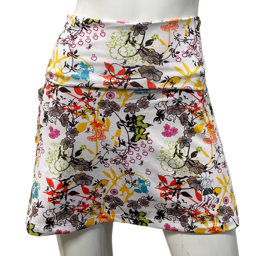 Fleurs Athletic Skirt Wide Waistband