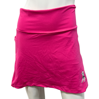 Cerise Pink Athletic Skirt Wide Waistband