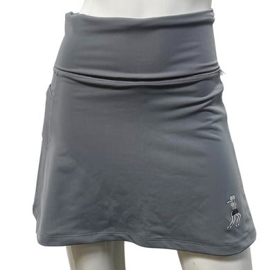 Gray Athletic Skirt Wide Waistband