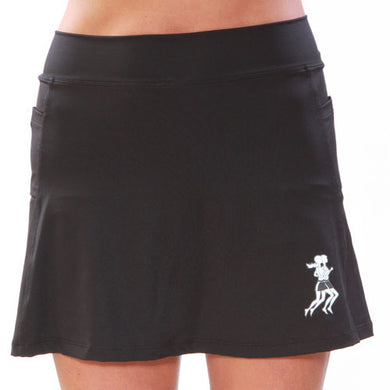 Black Athletic Skirt Front