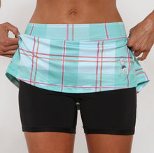 caribbean plaid compression shorts