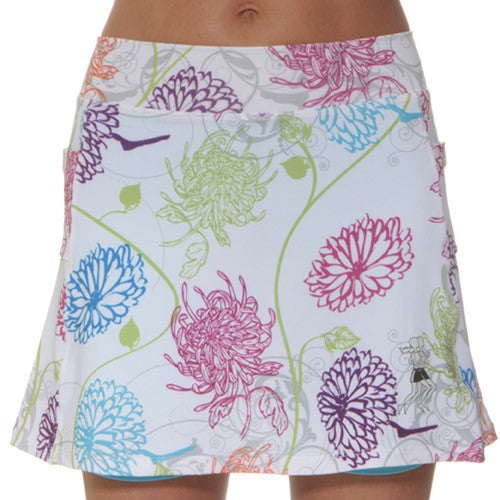 mums in bloom athletic skirt