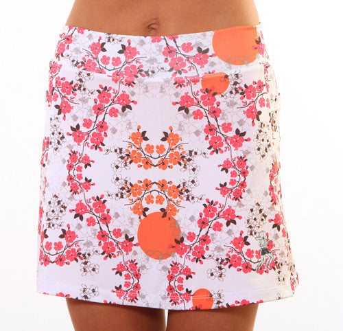 cerise blossom athletic skirt