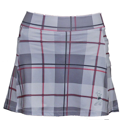 pink plaid athletic skirt