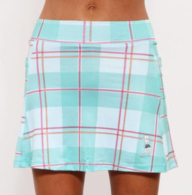 Caribbean Plaid Mini Athletic Skirt (girls size 6-10)