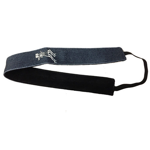 denim nonslip headband