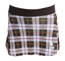 Preppy Black Plaid Running Skirt
