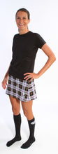 preppy plaid running skirt