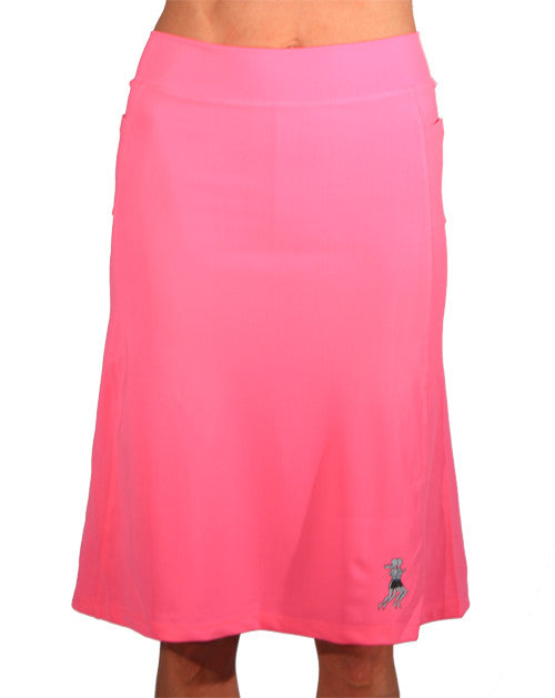 bubblegum below knee athletic skirt