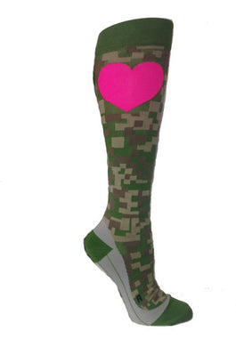 Run Love Camo Compression Socks