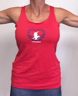 red unicorn love sporttank