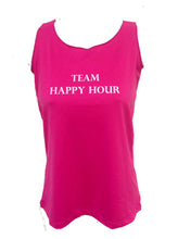 team happy hour pink cerise tank