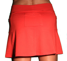 red ultra swift running skirt back