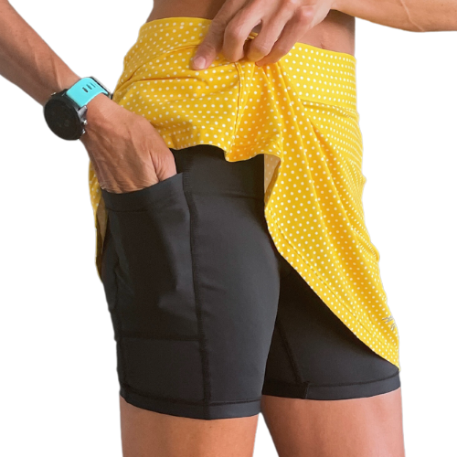 Yellow Dot Athletic Skirt – RunningSkirts