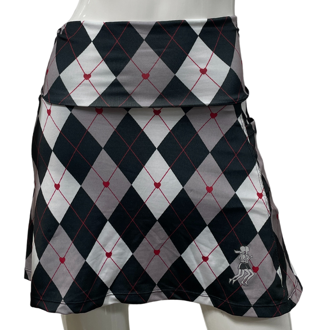Argyle Athletic Skirt Wide Waistband