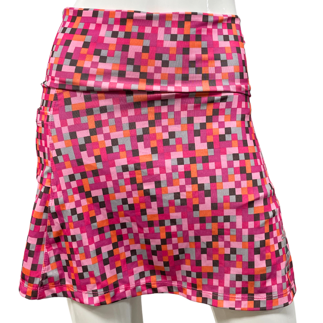 Pink Pixel Maternity Fitness Skirt