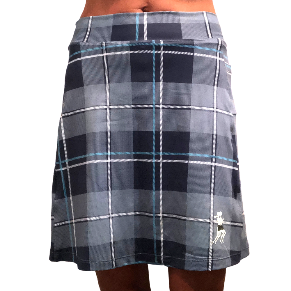 Blue Plaid Golf Skirt