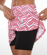 Red and White Candystripe Mini Athletic Skirt (girls size 6-10)