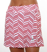Red and White Candystripe Mini Athletic Skirt (girls size 6-10)