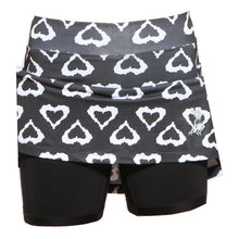 black hearts athletic skirt compression shorts