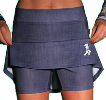 denim athletic skirt shorts