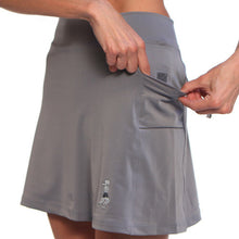 gray athletic skirt pockets