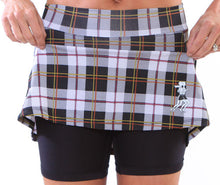 preppy plaid athletic skirt compression shorts