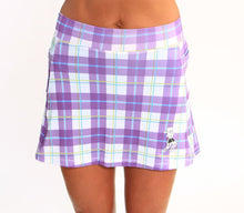 purple plaid athletic skirt