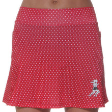 red polka dot athletic skirt