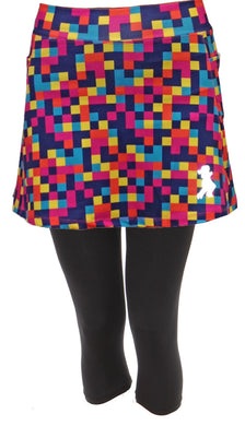 colorblock capri skirt