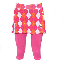 Preppy Pink Argyle Capri Skirt
