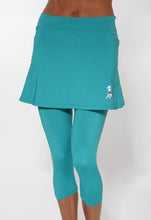 turquoise capri skirt