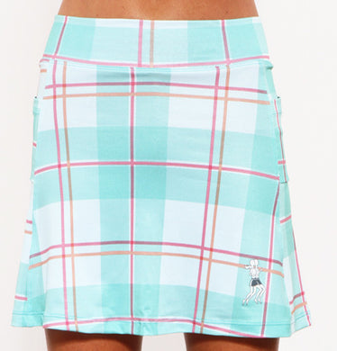 caribbean plaid golf skirt