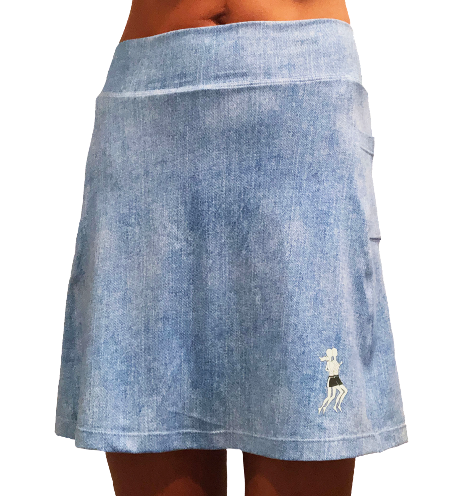 Faded Denim Golf Skirt RunningSkirts