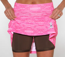 pink treehugger golf skirt compression shorts