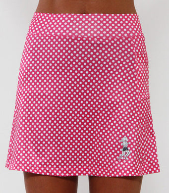 pinkdot golf skirt