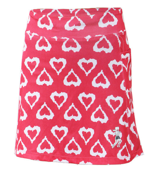 watermelon hearts golf skirt