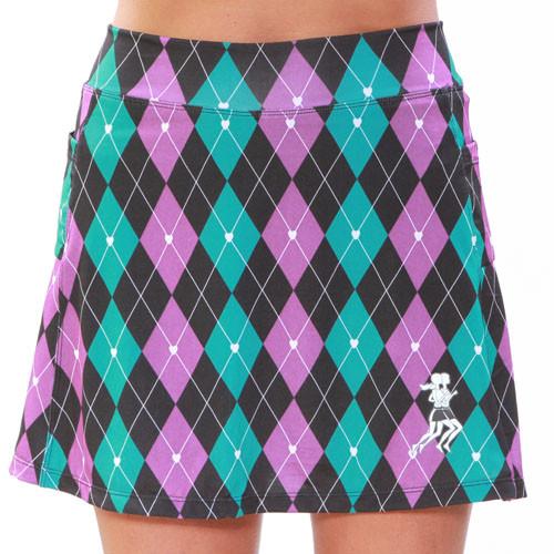 Preppy Purple Argyle Mini Athletic Skirt (girls size 6-10)