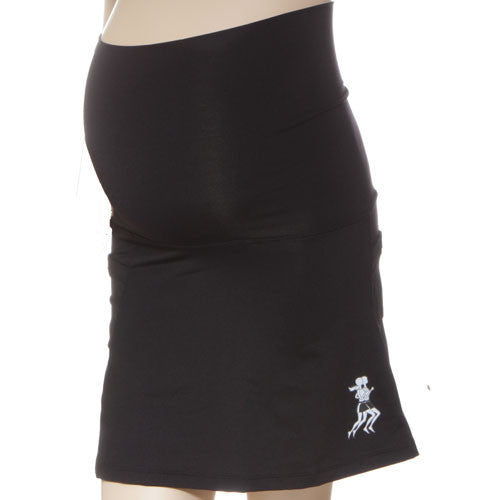 black maternity skirt belly band up