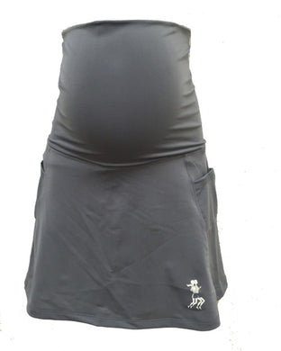 gray maternity running skirt