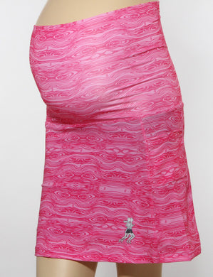 pink treehugger maternity skirt