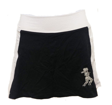 black and white running skirt