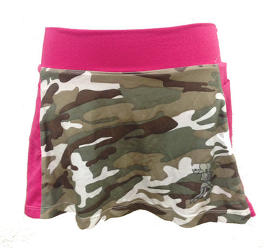 camo haute pink running skirt