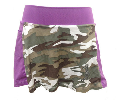 camo purple running skirt