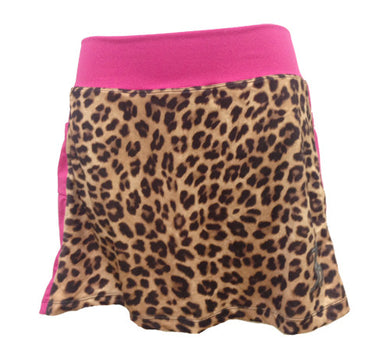 cheetah pink running skirt