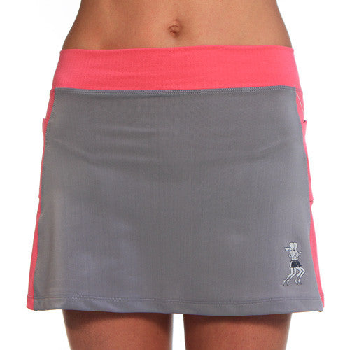 Gray/Cerise Running Skirt