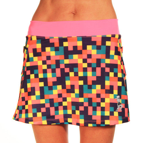 colorblock triathlon skirt