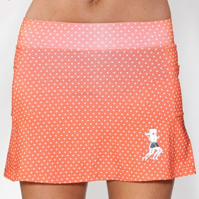 pumpkin dot athletic skirt mini