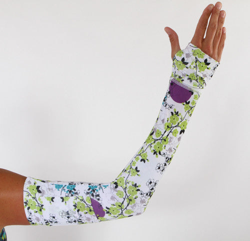 blue blossom compression sleeves